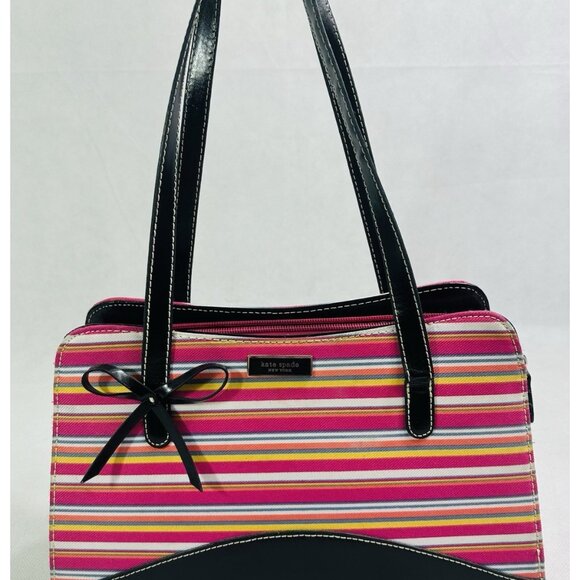 Kate Spade Vintage Y2K Striped Small Purse Read - Picture 1 of 13